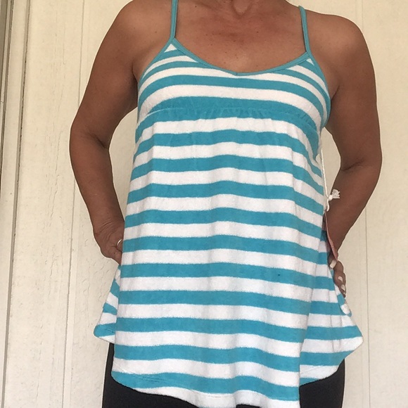 PINK VICTORIAS SECRET UNIVERSITY OF PINK COLLECTION TERRYCLOTH STRIPED T… - Picture 3 of 11